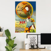 Tickle the Earth - Viktorianische Karte Poster (Heimbüro)