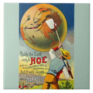 Tickle the Earth - viktorianischer Handelsdruck Fliese