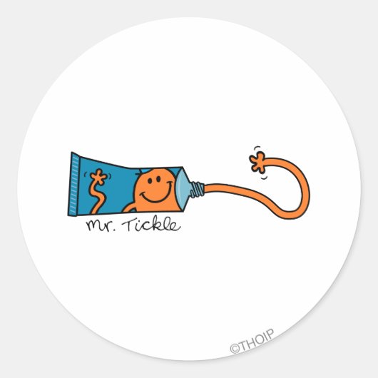 Tickle Toothpaste Runder Aufkleber (Vorderseite)