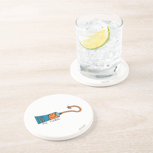 Tickle Toothpaste Sandstein Untersetzer (Seite)