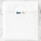 Tickle Zahnpasta Quadratischer Aufkleber (Tasche)