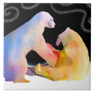 Ticklebear Polar Bear Tile Fliese