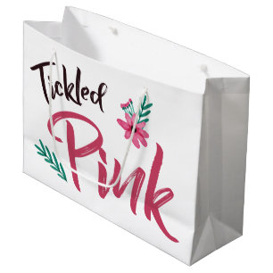 Tickled rosa Babyparty-Geschenk-Tasche Große Geschenktüte