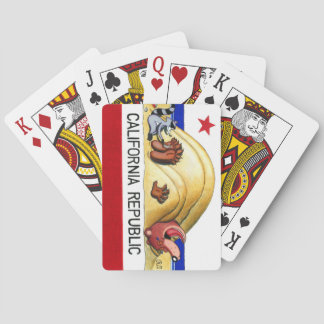 Ticklish California Bear Flag Spielkarten