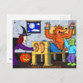 Ticklish Halloween Werewolf Postkarte (Vorne/Hinten)