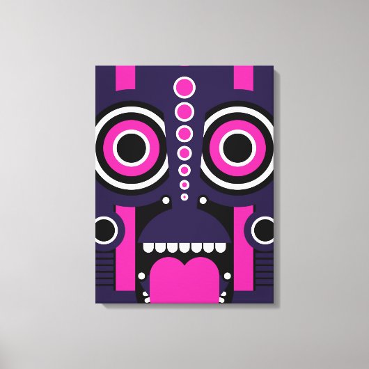 Tickommaske Leinwanddruck (Vorderseite)