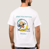 Tico bereist Costa Rica-Vogel-Verein T-Shirt (Rückseite)