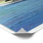 Ticonabweicha Steamer Verlassend Port Burlington, Poster (Ecke)