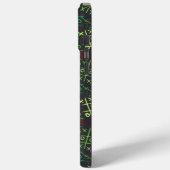 tictactoe pattern.GREEN.B2 DGrey BG Case-Mate iPhone Hülle (Rückseite / Links)