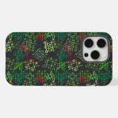 tictactoe pattern.GREEN.B2 DGrey BG iPhone Hülle (Rückseite (Horizontal))