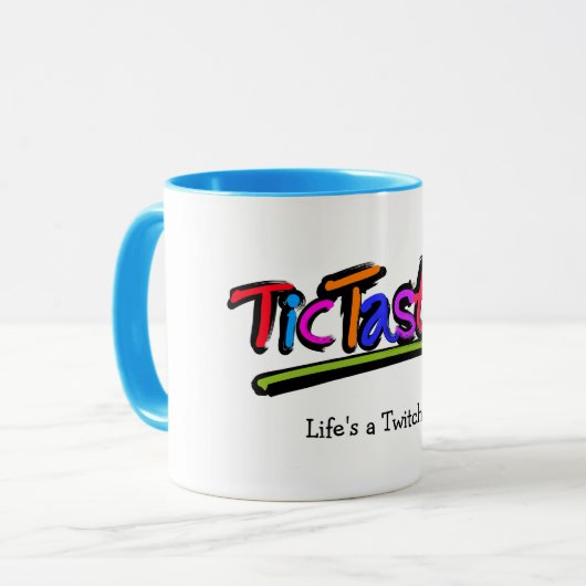 TicTastic! Tasse - addieren Sie Ihren eigenen tic (Vorderseite Links)