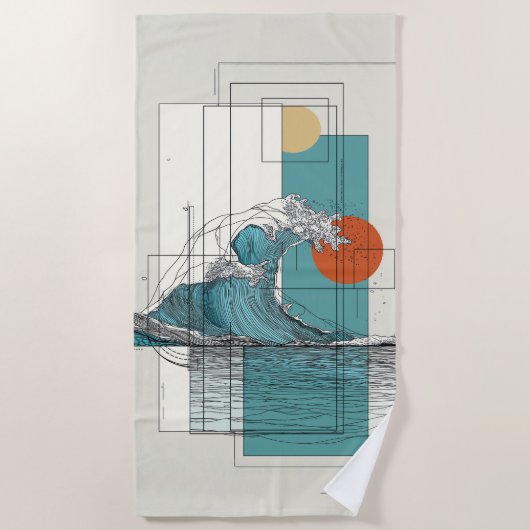 Tidal Balance Beach Handtuch (Vorderseite)