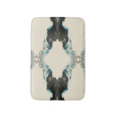 Tidal Echoes — Abstract Fluid Ink Pattern Badematte (Vorderseite Vertikal)