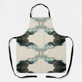 Tidal Echoes — Abstract Fluid Ink Pattern Schürze (Vorderseite)
