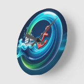 Tidal Force Runde Wanduhr (Winkel)