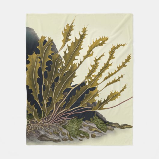 Tidal Fronds Fleecedecke (Vorderseite)