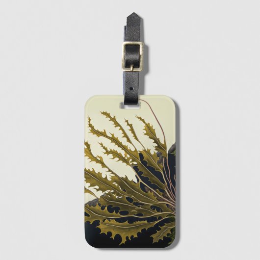 Tidal Fronds Gepäckanhänger (Vorderseite Vertikal)
