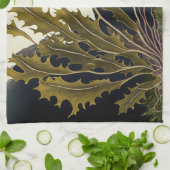 Tidal Fronds Geschirrtuch (Gefaltet)