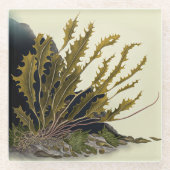Tidal Fronds Glasuntersetzer (Vorderseite)
