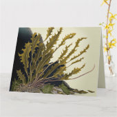 Tidal Fronds Karte (Gelbe Blume)