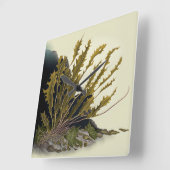 Tidal Fronds Quadratische Wanduhr (Winkel)