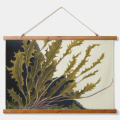 Tidal Fronds Wandteppich Mit Holzrahmen (Vorderseite)