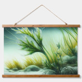 Tidal Fronds Wandteppich Mit Holzrahmen (Vorderseite 2)