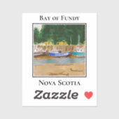 Tidal Majesty of Fundy, Boats Aufkleber (Blatt)