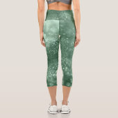🌊💙 Tidal Motion Aquamarine Capri Leggings (Rückseite)
