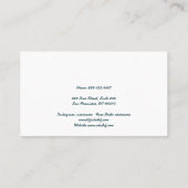 TIdal motion Visitenkarte (Rückseite)