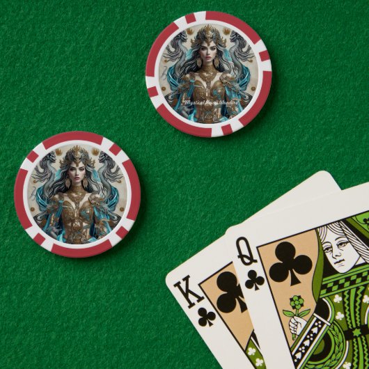 "Tidal Mythology" Pokerchips (Pokertisch (doppelt))