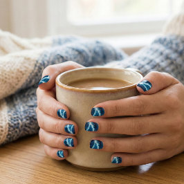 Tidal Vortex - Ocean Swirl Minx Nagelkunst