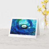 Tidal Wave GREETING CARD Karte (Gelbe Blume)