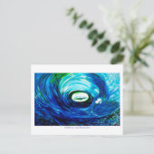 Tidal Wave POST CARD Postkarte (Stehend Vorderseite)
