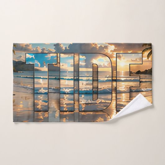 Tide Luxus-Ozean-Editorial Handtuch (Handtuch)