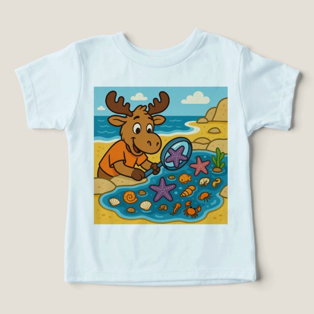 Tide Pool Treasure Hunt – Explorer Tee for Curious (Design Vorderseite)