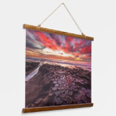 Tide Pools in La Jolla, CA Wandteppich Mit Holzrahmen (Gewinkelt)