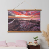 Tide Pools in La Jolla, CA Wandteppich Mit Holzrahmen (Schlafzimmer)