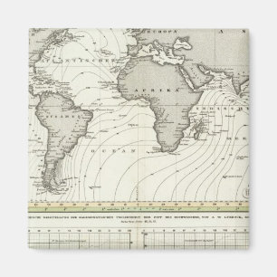 Tide-Wave-Atlas-Karte Magnet