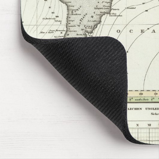 Tide-Wave-Atlas-Karte Mousepad (Ecke)