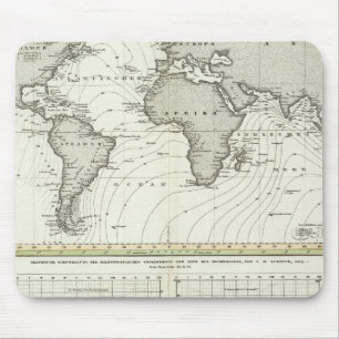 Tide-Wave-Atlas-Karte Mousepad