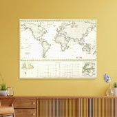 Tide-wave Atlas Map Leinwanddruck (Insitu (Wohnzimmer))