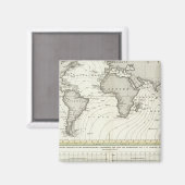 Tide-wave Atlas Map Magnet (Vorderseite/Rückseite)