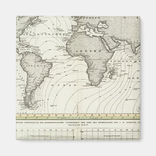 Tide-wave Atlas Map Magnet (Vorne)