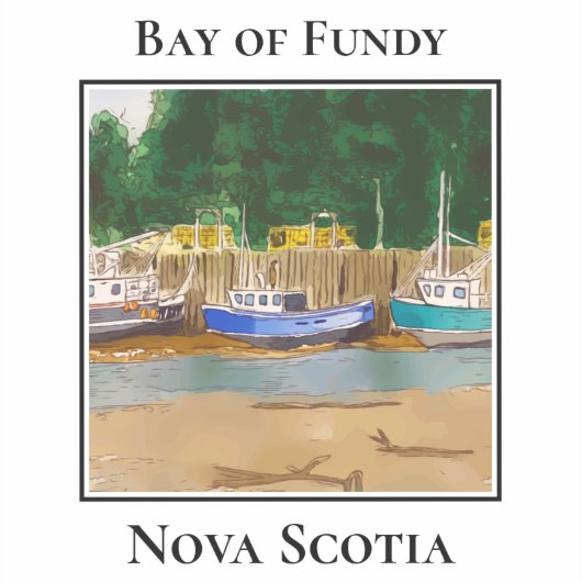 Tidemajestät von Fundy, Boote Aufkleber (Vorderseite)