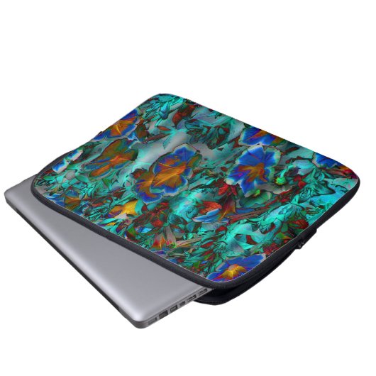 Tidepool Blume...... Laptopschutzhülle (Vorne Knopf)