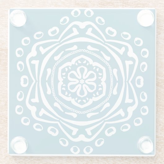 Tidepool Mandala Glasuntersetzer (Rückseite)