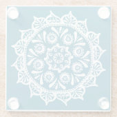 Tidepool Mandala Glasuntersetzer (Rückseite)