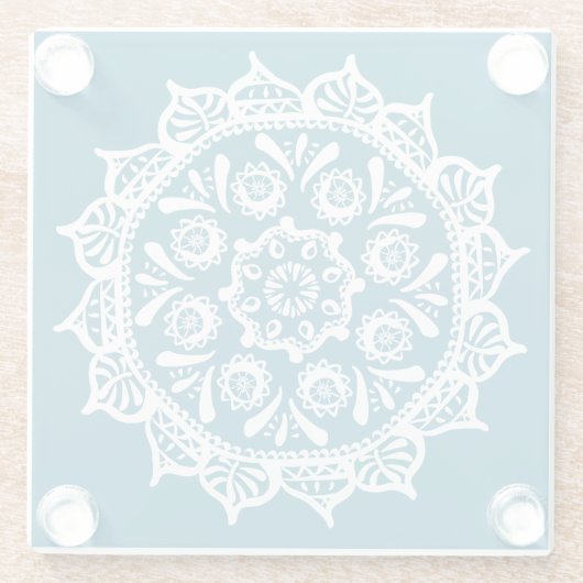 Tidepool Mandala Glasuntersetzer (Rückseite)