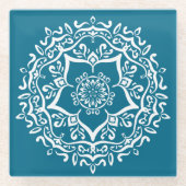 Tidepool Mandala Glasuntersetzer (Vorderseite)